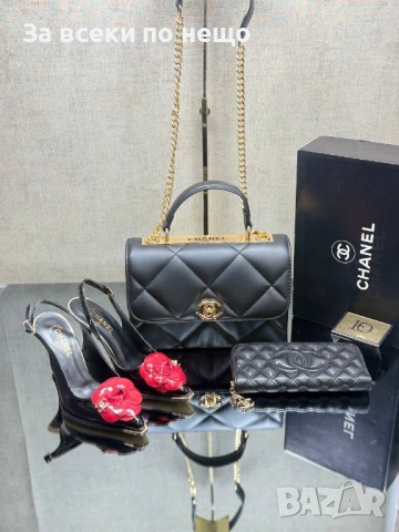 Chanel Дамски Обувки На Ток Шанел - Налични Различни Цветове Код SK955, снимка 2 - Дамски обувки на ток - 53730030