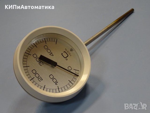 биметален термометър радиален тип ф100 L250, снимка 2 - Резервни части за машини - 34640707