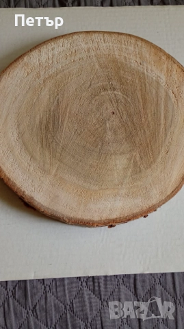 Дървена шайба за декорация