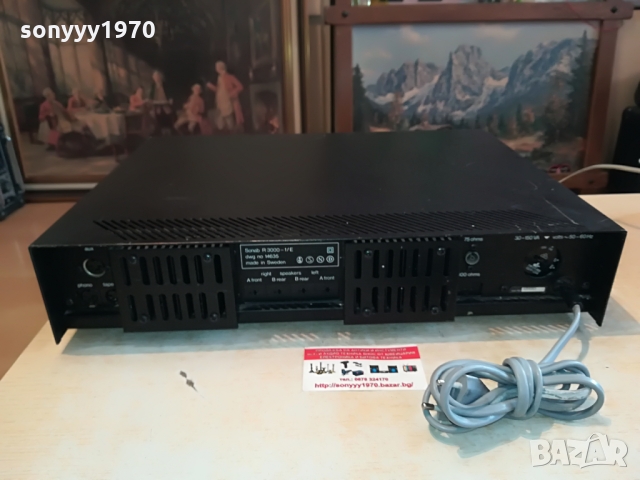 SONAB STEREO RECEIVER-MADE IN SWEDEN 1303220919, снимка 6 - Ресийвъри, усилватели, смесителни пултове - 36085491