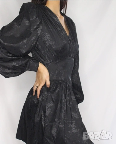 Жакардова рокля Хс-С размер , снимка 2 - Рокли - 53615607