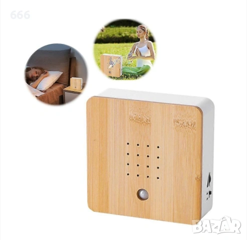 Дифузер за птичи песни, 12x12x4 см, дървен, със сензор за движение, снимка 3 - Друга електроника - 53450308