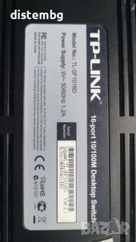 TP-Link TL-SF1016d   16 port 10/100 mbps, снимка 3 - Суичове - 41266429