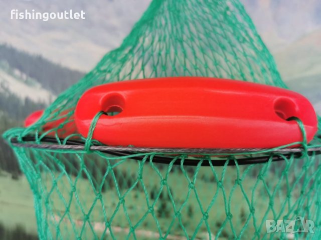 Живарник с поплавъци за риболов от лодка ,120х46см, снимка 4 - Такъми - 35722577