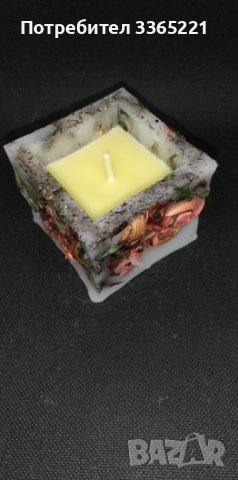 Ръчно изработена свещ , снимка 2 - Романтични подаръци - 40243152
