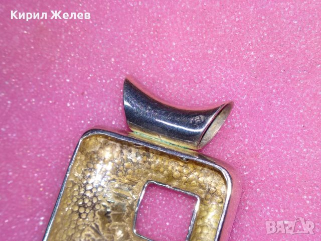 ДИЗАЙНЕРСКИ СРЕБЪЪРЕН МЕДАЛЬОН СРЕБРО 925 ХУДОЖЕСТВЕНА МАЙСТОРСКА АРТ ИЗРАБОТКА 43249, снимка 12 - Колиета, медальони, синджири - 44393966