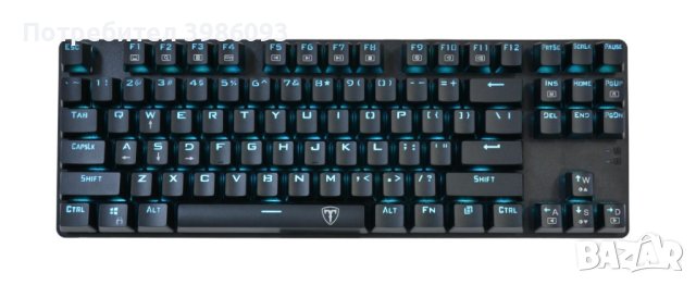Геймърска клавиатура Redragon T-Dagger Bora T-TGK313, черен - T-TGK313, снимка 1