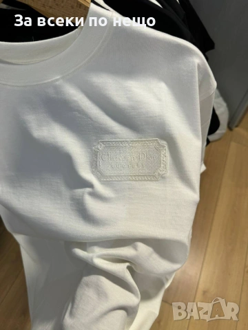 Christian Dior Мъжка Бяла Тениска👕Мъжка Блуза С Къс Ръкав В Бял Цвят Кристиян Диор Код MensPoint27, снимка 2 - Тениски - 53702159