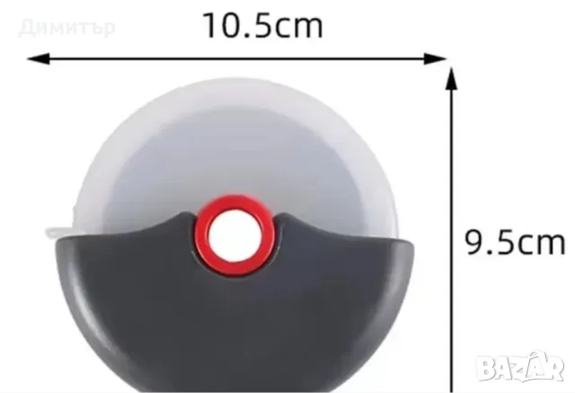 Нож за рязане на пица Ролкова резачка от неръждаема стомана, снимка 2 - Аксесоари за кухня - 48539238