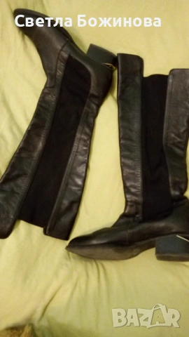 Дамски кожени ботуши , снимка 2 - Дамски ботуши - 53804789