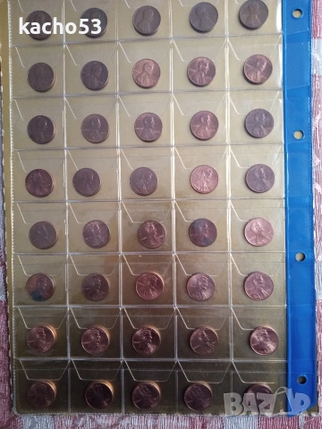 40 броя по 1 цент 1966 - 2016 г. САЩ