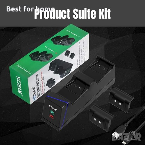 Двойна зарядна станция Yccteam, съвместима с X-One/X-One S/X-OneX контролер, снимка 4 - Други игри и конзоли - 42313897