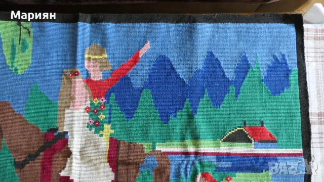 Ръчно Тъкана Декорация За Стена, снимка 3 - Антикварни и старинни предмети - 52094016