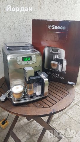 Каферобот Saeco Intelia EVO One Touch Cappuccino Inox. Обслужен изцяло, снимка 3 - Кафемашини - 42180849