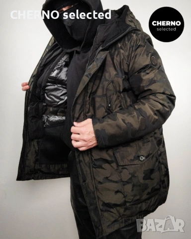 ADHOC 1959 • THE BOLD PARKA мъжко камуфлажно пухено яке с качулка / парка – размер L•XL, снимка 7 - Якета - 53395329