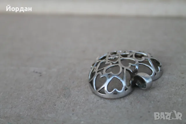 Сребърно сърце фирма ''Joop'', снимка 4 - Колиета, медальони, синджири - 48728802