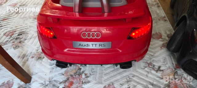 Електрическа детска акумулаторна кола,12v,, Audi TT RS, снимка 4 - Коли, камиони, мотори, писти - 52927309