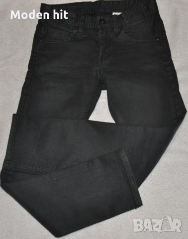 H&M Slim fit за момче  - сиво-черни дънки размер до 140 см., снимка 1 - Детски панталони и дънки - 34110207