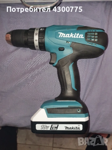 Акумулаторен винтоверт Makita TD127D + Акумулаторен ударен винтоверт Makita HP457D, 18 V, 1.5 Ah, с , снимка 4 - Винтоверти - 53080570
