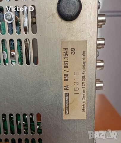  NORDMENDE PA 950-Усилвател, снимка 12 - Ресийвъри, усилватели, смесителни пултове - 52962757