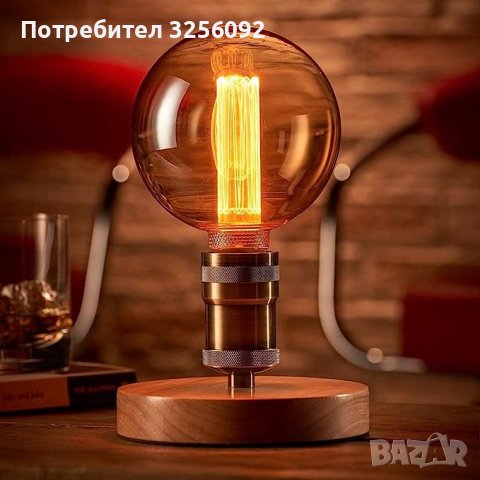 Винтидж LED лампа ESIP, филаментна крушка Edison, стил ретро, E27, 4 W, 1800 K., снимка 8 - Крушки - 41591093