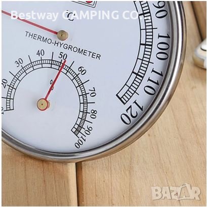 Термометър с влагомер за сауна .  Sauna Room Thermometer Hygrometer, снимка 2 - Спортна екипировка - 41451302