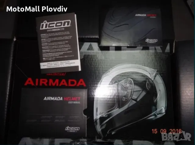 Ликвидация есен 2017! icon airmada мото каска писта нова мотор икон, снимка 2 - Аксесоари и консумативи - 49177058