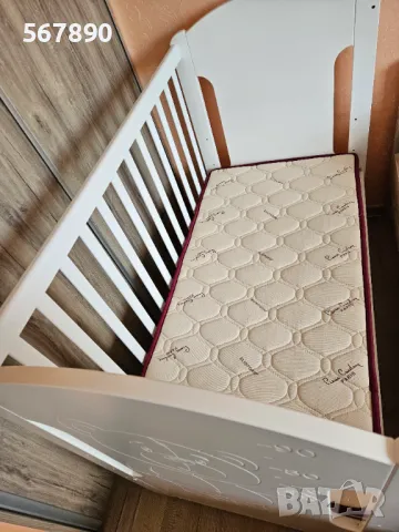 Детско легло Arbor Мече и матрак Pierre Cardin , снимка 3 - Бебешки легла и матраци - 50298671