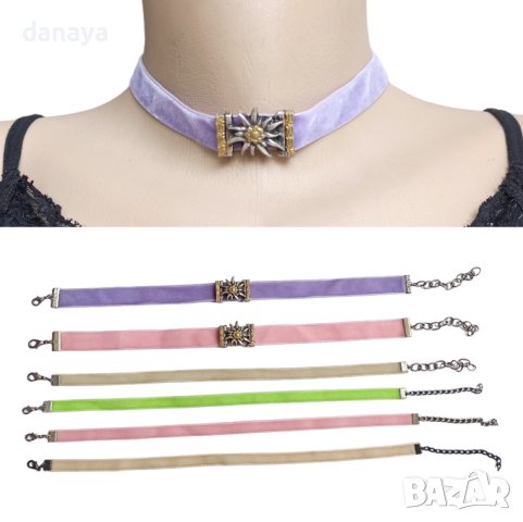 3312 Колие чокър от кадифе