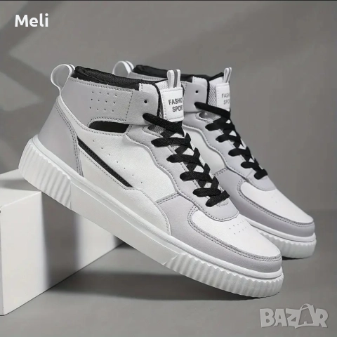 Нови спортни кецове – бяло/сиво, №43, снимка 3 - Кецове - 52968225