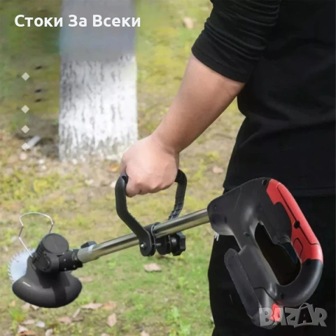 Акумулаторен тример за трева XXL с 2 батерии, снимка 15 - Градинска техника - 53833003