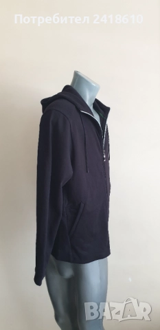 Hugo Boss Saggy Curved Full Zip Hoodie Mens Size M НОВО! ОРИГИНАЛ! Мъжка Качулка с цял цип!, снимка 4 - Спортни дрехи, екипи - 51593877