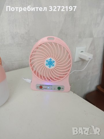 USB вентилатор + опция батерия - 3 скорости,подходящ ,за лаптоп,таблет,моб.телефон и др., снимка 13 - Друга електроника - 41245887