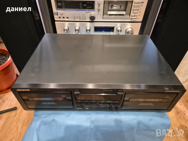 Отлично работещ Японски двукасетен дек Onkyo TA-RW544, снимка 4 - Декове - 56210922