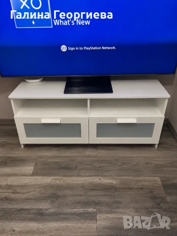 Бял тв шкаф IKEA, снимка 2 - Шкафове - 55596351