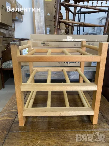 Дървени стелажи за вино 3бр., снимка 5 - Стелажи и щандове - 50096108