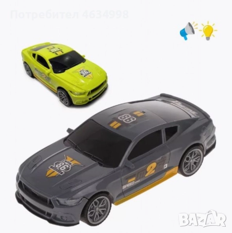 Състезателна кола със светлина и звук, снимка 2 - Коли, камиони, мотори, писти - 52207852