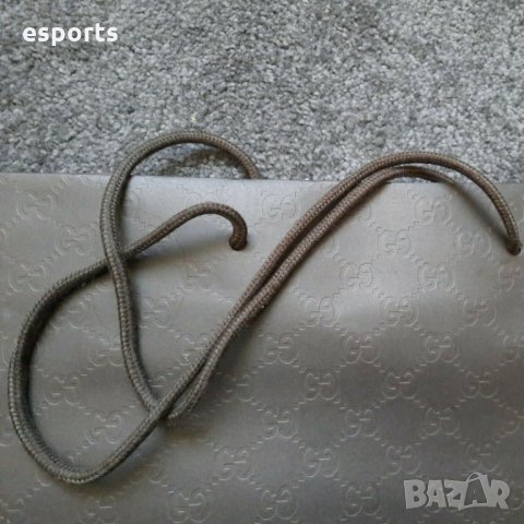 Автентична GUCCI хартиена кериър торба 29см x 38см подаръчна, снимка 3 - Други - 35803830