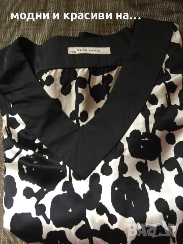 Разкошна копринена туника Zara, размер М, снимка 7 - Туники - 52307266