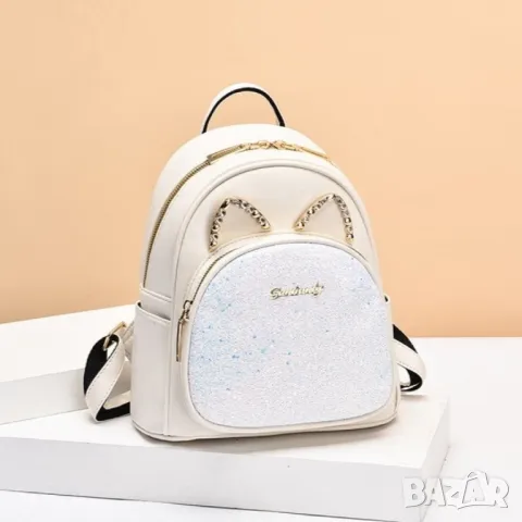 Дамска раница Shiny White, снимка 2 - Чанти - 47923549