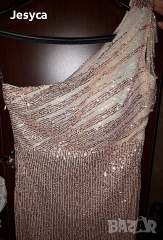Дълга официална рокля с пайети, снимка 2 - Рокли - 41082459