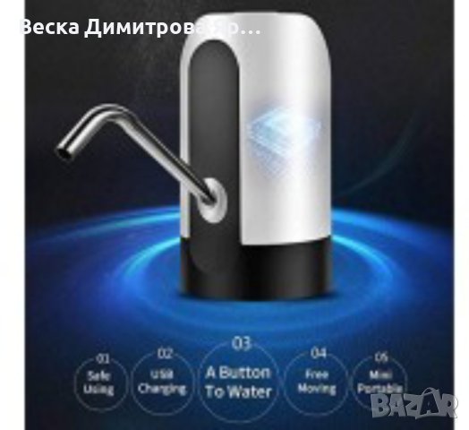 Иновативен смарт безжичен презареждащ се диспенсър за вода