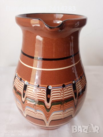 Нова керамична кана от времето на Соца с височина 19 см., снимка 4 - Други ценни предмети - 42129481