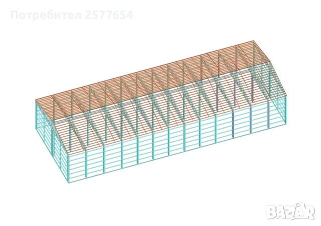 ЛИЗИНГ - Халета, Хале, Магазини, Складове, Склад 600м2 - 15м х 40м х6м, снимка 1