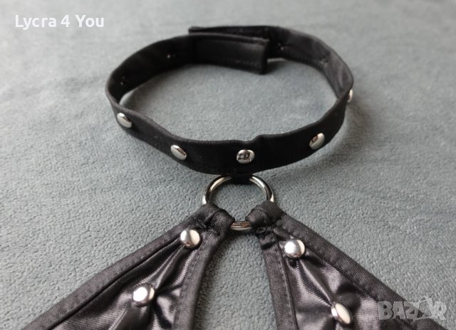 Lust by Teensy Weensy S/M размер (75-80В гръдна) черно бюстие с чокър за врат, снимка 3 - Корсети, бюстиета, топове - 40501490