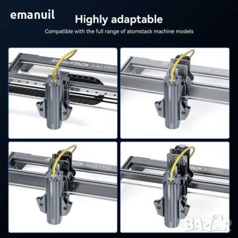 ATOMSTACK 20W Fiber Laser 1064nm МОДУЛ или ЦЯЛА МАШИНА CNC лазер лазерно гравиране, снимка 18 - Други машини и части - 40867338