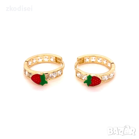 Златни детски обеци 2,12гр. 14кр. проба:585 модел:36359-6