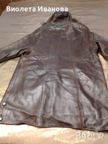 Кожено палто от естествена кожа , снимка 11 - Палта, манта - 53768707