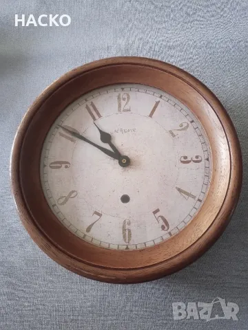 ПРОМО ЦЕНА Стенен Часовник с Кварцов Механизъм от Масивен Махагон Произход Холандия