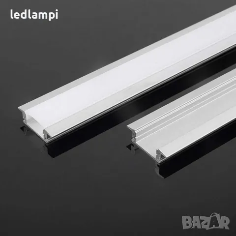 Алуминиев Профил За Вграждане 2000х24,7х7mm MILKY